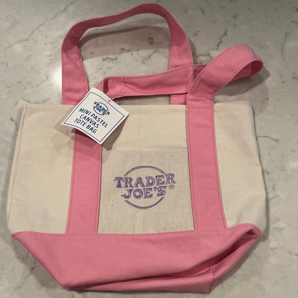 Trader Joe's Pink Mini Tote Bag